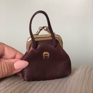 Vintage Burgundy Etienne Aigner coin purse